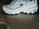 斯凱奇（Skechers）男女同款小白鞋厚底增高休閑鞋網(wǎng)面透氣運(yùn)動(dòng)鞋老爹鞋 白色/海軍藍(lán)色/WNV 38 曬單實(shí)拍圖