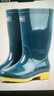 回力雨鞋女防水防滑膠鞋工作鞋高筒加絨雨靴耐磨水鞋套鞋女鞋813 墨綠中筒 37 曬單實(shí)拍圖