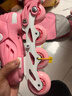 樂(lè )秀（ROADSHOW）兒童輪滑鞋全套裝滑輪鞋男女中大童初學(xué)者專(zhuān)業(yè)鎖輪RX1S溜冰鞋 【鎖輪款】粉色R6套裝送禮包 S 小碼(28-31適合2-5歲) 曬單實(shí)拍圖