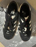adidas「T頭鞋」STADT經(jīng)典時(shí)尚薄底運(yùn)動(dòng)板鞋男女阿迪達(dá)斯三葉草   黑色/漢玉白/淺猩紅   42.5 曬單實(shí)拍圖