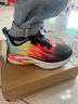 安踏兒童運動(dòng)鞋男女大童鞋25秋冬季網(wǎng)面舒適犟彈旋鈕扣緩震火焰跑鞋 【男火焰】黑/深蔚藍5517-4 34 腳長(cháng)約21.5cm 曬單實(shí)拍圖