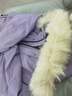MsShe【三防羽絨服】大碼女裝2025冬裝胖mm可拆貉毛領(lǐng)連帽外套女 桔梗紫色現貨 4XL 曬單實(shí)拍圖