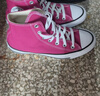匡威（Converse）官方 All Star男女高幫休閑板鞋粉色A13842C A13842C 37.5 曬單實(shí)拍圖