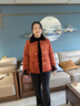 啄木鳥(niǎo)（TUCANO）媽媽冬裝羽絨棉服新中式中老年女裝秋冬棉襖女國風(fēng)老年人奶奶外套 棗紅色 2XL (推薦105-120斤) 曬單實(shí)拍圖