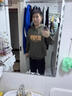 以純（YISHion）2025秋季新款ins加絨連帽衛衣男美式痞帥春秋印花男款帶帽上衣潮 Q2357軍綠色  M 合適體重100-130斤 曬單實(shí)拍圖