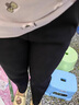 貝娜妮大碼女加厚休閑褲胖MM顯瘦高腰直筒九分毛呢哈倫褲小腳蘿卜煙管褲 黑色 3XL 建議155-175斤 曬單實(shí)拍圖