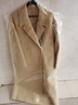 尚都比拉萬(wàn)年常青簡(jiǎn)約氣質(zhì)款100%綿羊毛雙排扣雙面呢大衣 黃油色 S 曬單實(shí)拍圖