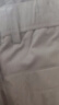 才子（TRIES）男士商務(wù)休閑褲高彈力輕薄透氣直筒褲垂順易打理西裝褲男長(cháng)褲 卡其色 36 92cm 曬單實(shí)拍圖
