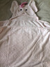 babycare嬰兒浴巾暖絨洗澡巾光暖黑科技baby絨帶帽斗篷-小粉象105*105cm 曬單實(shí)拍圖
