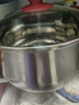 愛(ài)仕達（ASD）湯鍋 316L食品級加厚不銹鋼蒸煮鍋 復底奶鍋22CM燃氣電磁爐通用B5 曬單實(shí)拍圖