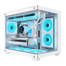 AOCCG392W白色 MATX游戲臺式電腦主機箱 支持360水冷/無(wú)立柱270°海景房/9風(fēng)扇位/左右分倉 曬單實(shí)拍圖
