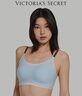 維多利亞的秘密 田曦薇同款 雙尺碼果凍條小背心軟支撐無(wú)痕無(wú)鋼圈文胸內衣女 12M7天藍色-撞色款 XS /M 曬單實(shí)拍圖