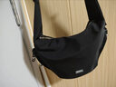 回力單肩包男2025新款斜挎包大容量餃子包女休閑通勤學(xué)生情侶運動(dòng)挎包 黑色 曬單實(shí)拍圖