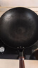 金存章丘炒鍋鐵鍋無(wú)涂層家用炒菜鍋圓底不易粘老式鍛打熟鐵鍋已開(kāi)鍋 曬單實(shí)拍圖