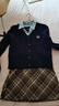 森馬（Semir）半身裙女格紋A字裙復(fù)古文藝氣質(zhì)冬俏皮時尚短裙小個子學(xué)院風(fēng) 咖色調(diào)00455 M 曬單實拍圖