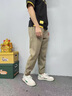 nasawassup官方正品牌奢侈男士高端休閑褲2025秋季新款潮流寬松舒適束腳衛褲 高檔卡其色【男士】 春秋款 2XL 建議【150-165斤】 曬單實(shí)拍圖