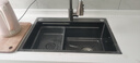 九牧水槽加厚5mm納米槍灰色SUS304不銹鋼洗菜盆池廚房手工大單槽家用 B套餐【抽拉龍頭+盆中盆菜板】 68x46x22【5.0mm加厚+順豐速達】 曬單實(shí)拍圖