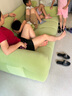 瑯妃法式云朵奶油風(fēng)布藝沙發(fā)客廳2025新款防貓爪流行輕奢高級感直排 香草綠【巴塞羅那云感絨】 三人位 2m 【乳膠+高回彈海綿】 曬單實(shí)拍圖