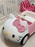 岙貝樂(lè )hellokitty貓兒童電動(dòng)車(chē)可坐人四輪汽車(chē)女孩可遙控玩具車(chē)寶寶童車(chē) KT小貓mini版-6V4.5電瓶-雙驅-藍牙早教-搖擺-遙控 曬單實(shí)拍圖