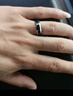 MZMZ鉑金戒指男pt950白金單身潮個(gè)性高級感食指雙十一生日禮物送男友 當/次日達-輕奢寬6mm【圈號3-35備注下單】 曬單實(shí)拍圖
