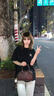 CinvaiKrose【趙昭儀同款】包包女包2025新款手提保齡球包單肩斜挎包生日禮物 咖啡色【送女友老婆女生禮物走心】 曬單實(shí)拍圖