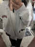 歌詩(shī)慧衛衣外套女秋季2025新款休閑女裝學(xué)生上衣韓版高級感夾克外套開(kāi)衫 卡通刺繡開(kāi)衫衛衣【花灰色】 均碼 曬單實(shí)拍圖