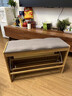家用小戶(hù)型入戶(hù)換鞋凳簡(jiǎn)易鞋架鞋柜子楠竹可坐長(cháng)條沙發(fā)凳門(mén)口實(shí)木 經(jīng)典 茶色50長(cháng)【新設計×高顏值】 曬單實(shí)拍圖
