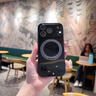 丁域適用蘋(píng)果17promax手機殼新款防摔超薄iphone16pro全包鏡頭帶膜15磁吸充電支架air簡(jiǎn)約情侶保護套 黑色+支架 蘋(píng)果 17 Pro Max 曬單實(shí)拍圖