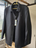 夢(mèng)特嬌（MONTAGUT）羊毛夾克中老年男春秋季厚款翻領(lǐng)商務(wù)休閑上衣寬松免燙茄克衫外套 深灰色-YFG771068 XL 180/96A 【推薦145斤-160斤】 曬單實(shí)拍圖