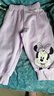 Disney baby迪士尼女童套裝兒童10A抑菌衛(wèi)衣衛(wèi)褲中小童裝秋季兩件套 紫色 90 曬單實拍圖