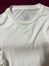 金三塔基礎打底衣女100%桑蠶絲肌底衣保暖貼身秋冬真絲上衣冬保暖 白色（小圓領(lǐng)）130g L 曬單實(shí)拍圖