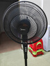 美的（Midea）電風(fēng)扇 家用風(fēng)扇 落地扇 7葉遠距強風(fēng)電扇 立式輕音節能可定時(shí)降溫 黑色機械款 【風(fēng)速309m/min】超級單品 曬單實(shí)拍圖
