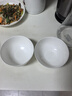 斯凱綈（Sky Top）米飯碗陶瓷面碗骨瓷湯碗家用喬遷酒店餐具套裝純白5英寸奧碗4件 曬單實(shí)拍圖