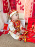 A+A寶寶周歲禮服抓周服套裝國風(fēng)唐裝秋冬款長(cháng)袖百天一歲生日抓周衣服 春秋款(紅色大龍春秋套裝) 送帽子+襪子+流蘇 80 建議身高72-80體重19-22斤 曬單實(shí)拍圖