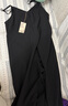 無印良品（MUJI） 女式 易干彈力泡泡紗 背帶褲 女裝夏季連體褲吊帶BC2JRA4S 黑色 M （160/84A） 曬單實拍圖