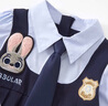 可英 GOWINBABY女童學(xué)院風(fēng)連衣裙2025秋季朱迪兔子警官衣服兒童jk套裝裙夏季裙子 藍色秋季套裝(發(fā)夾+白色襪子+領(lǐng) 120 （適合身高110cm-120cm） 曬單實(shí)拍圖