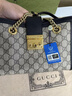 【二手99新】古家馳名品牌padlock系列女士單肩包 二手奢侈品箱包 真品 97新黑拼小號(hào)26*18cm 曬單實(shí)拍圖
