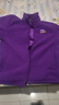 酥享媽媽裝中老年女裝秋冬季加絨加厚外套女保暖搖粒絨休閑拉鏈開(kāi)衫 純色款-深紫(春秋薄絨) 3XL -建議125-135斤 曬單實(shí)拍圖
