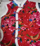 凡黛克東北大花棉襖中式唐裝加棉馬甲民族風(fēng)工作服舞臺演出新春喜慶背心 加厚立領(lǐng)棉馬甲- 女士紅色 XL 曬單實(shí)拍圖