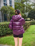 高梵【楊冪同款】黑金5.0先鋒鵝絨服2025年冬新款羽絨服女款短款外套 紫金5號 XL 145-160斤 飛天鵝絨207g 曬單實(shí)拍圖