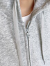 名創(chuàng  )優(yōu)品（MINISO）套裝男春秋一整套高質(zhì)感穿搭衣服青少年純色休閑開(kāi)衫連帽衛衣褲子 【休閑套裝】麻灰(純色)+灰褲 L 175(體重120-140斤) 曬單實(shí)拍圖