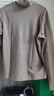 優(yōu)衣庫女裝HEATTECH搖粒絨兩翻領(lǐng)套頭衫/長(cháng)袖高領(lǐng)470142 32 深米色 L /160/88A 曬單實(shí)拍圖