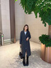ROYAY高端品牌羊毛呢大衣女裝秋冬高級感呢子外套2025年最新款女士衣服 灰色 S (建議100-125斤) 曬單實(shí)拍圖