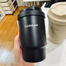 樂(lè )扣樂(lè )扣（LOCK&LOCK）元氣陶瓷覆層保溫咖啡杯男女隨行便攜水杯子400ML黑色LHC3340BLK 曬單實(shí)拍圖