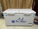 雪花（SNOWFLK）冰柜商用家用冷柜臥式大容量全冷凍柜展示柜 410升|1.47米-30℃速凍一級能效【加厚款】 空柜溫度可達-30度丨銅管速冷低耗 曬單實(shí)拍圖