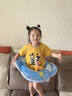 羽克游泳圈兒童防側翻加厚款救生圈男童女童初學(xué)者寶寶卡通充氣腋下圈藍色可愛(ài)熊飛艇【建議體重50斤內】帶方向盤(pán)【送打氣筒】 曬單實(shí)拍圖