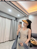 愛(ài)莉安娜孕婦裝春款連衣裙2025新款套裝休閑條紋襯衫時(shí)尚背心裙兩件套 淺灰色背心裙 L 曬單實(shí)拍圖