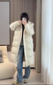 美力城中長(cháng)款羽絨服女新款鵝絨外套輕暖系列三防戶(hù)外運動(dòng)時(shí)尚百搭 冰川藍 S 曬單實(shí)拍圖