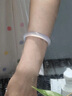 拾想瑪瑙手鐲紫水晶女款冰飄紫冰種玉髓淡紫色玉鐲子高冰透馬料禮物 61-62圈口 曬單實(shí)拍圖