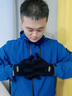 小電兜冬季天觸屏魔術(shù)手套男保暖騎車(chē)毛線(xiàn)雙層加絨加厚防寒防凍學(xué)生五指 單層灰色 【保暖】 均碼 曬單實(shí)拍圖